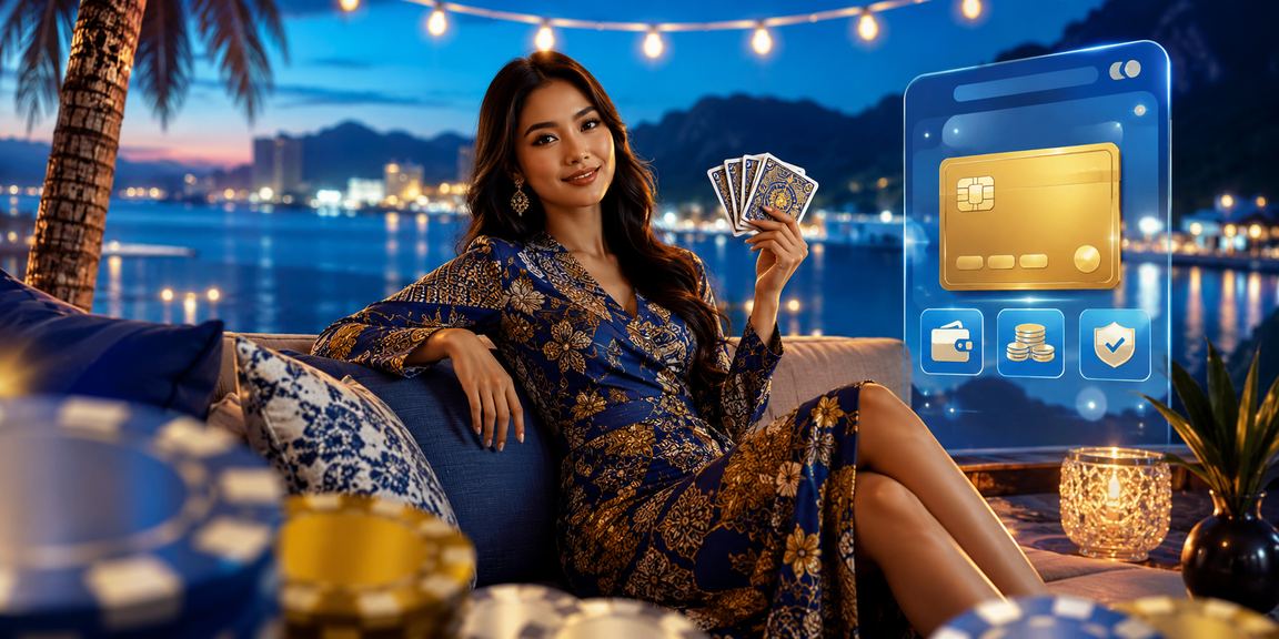 Pemain rummy dengan pakaian batik di Langkawi nikmati permainan kad